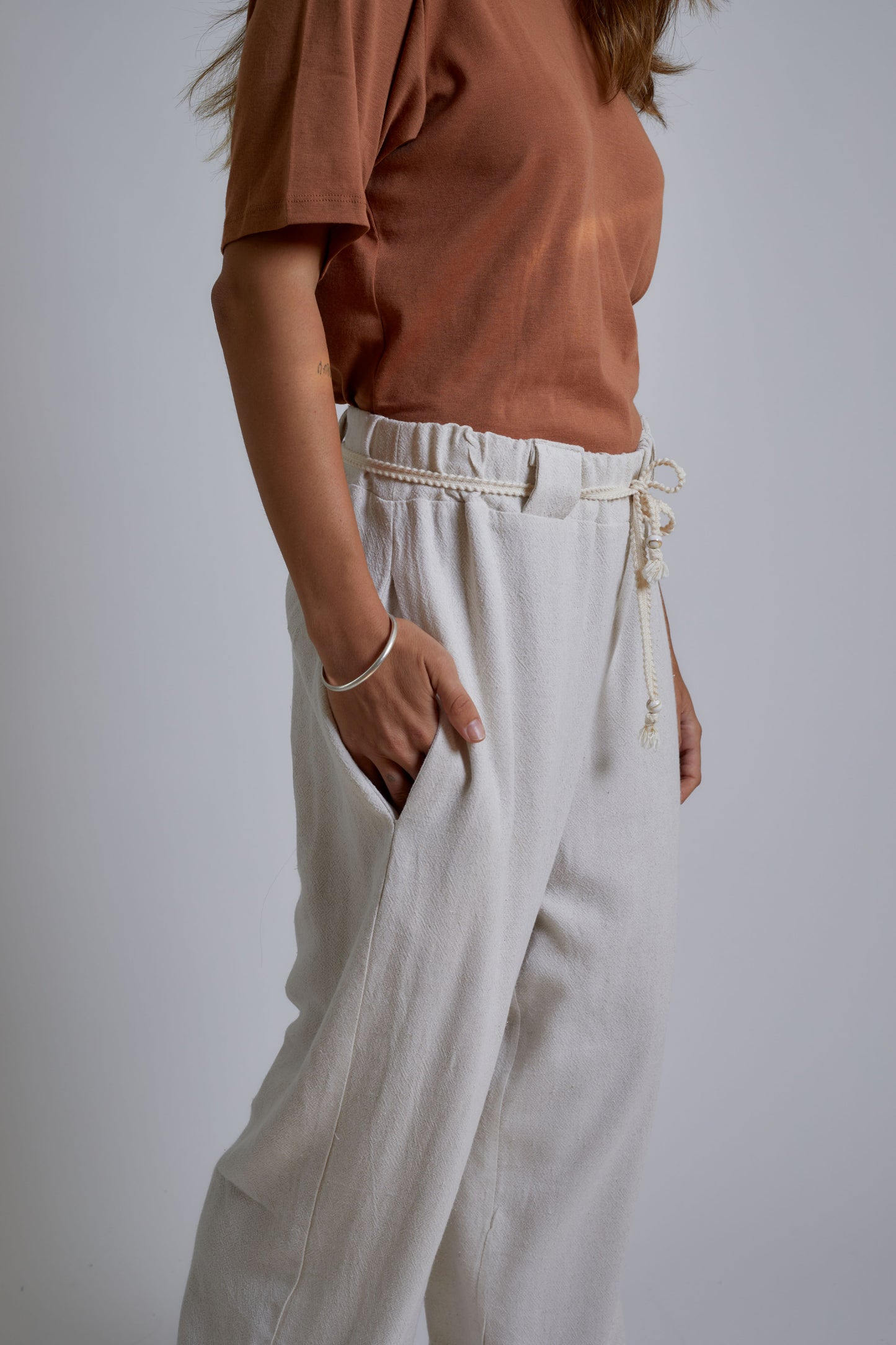 Linen rope pants