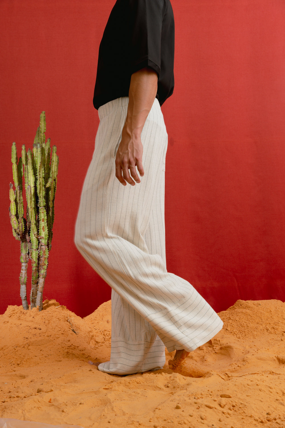 RAY PANTS- CREAM