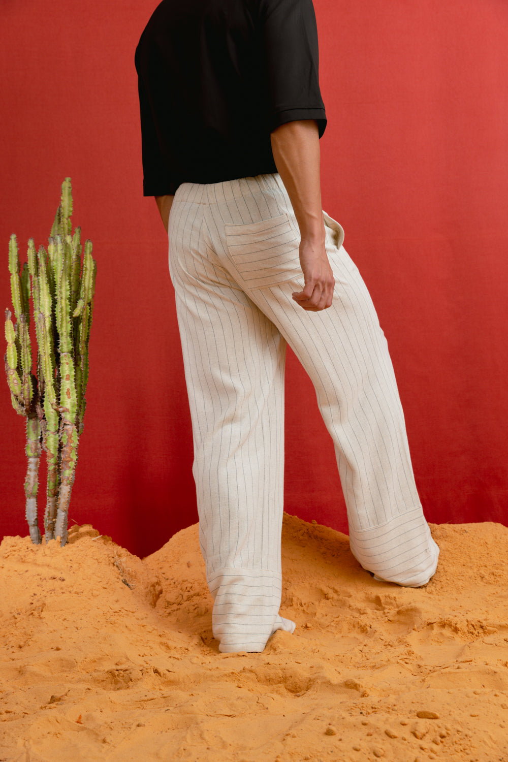 RAY PANTS- CREAM