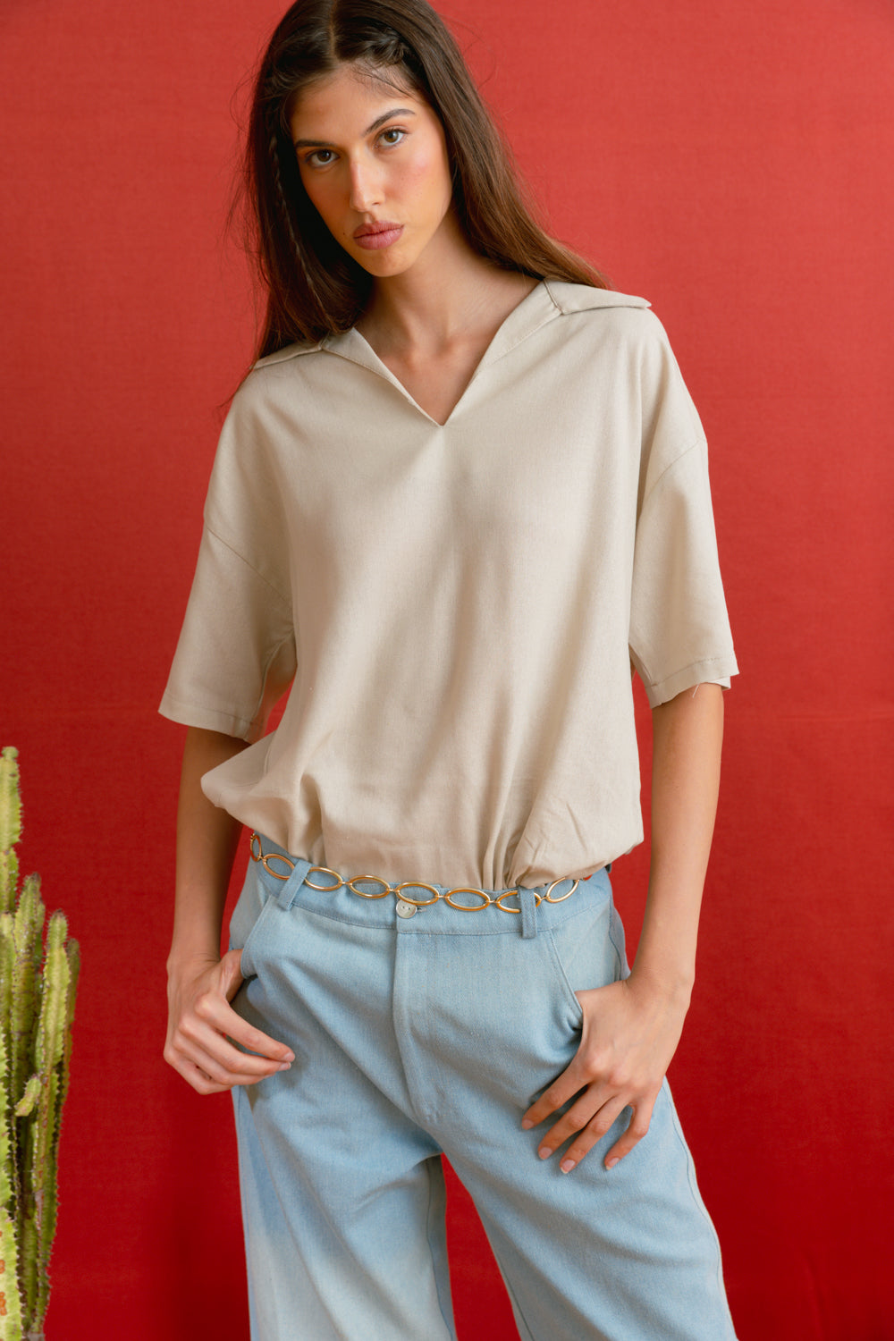 SUNS SHIRT-KHAKI