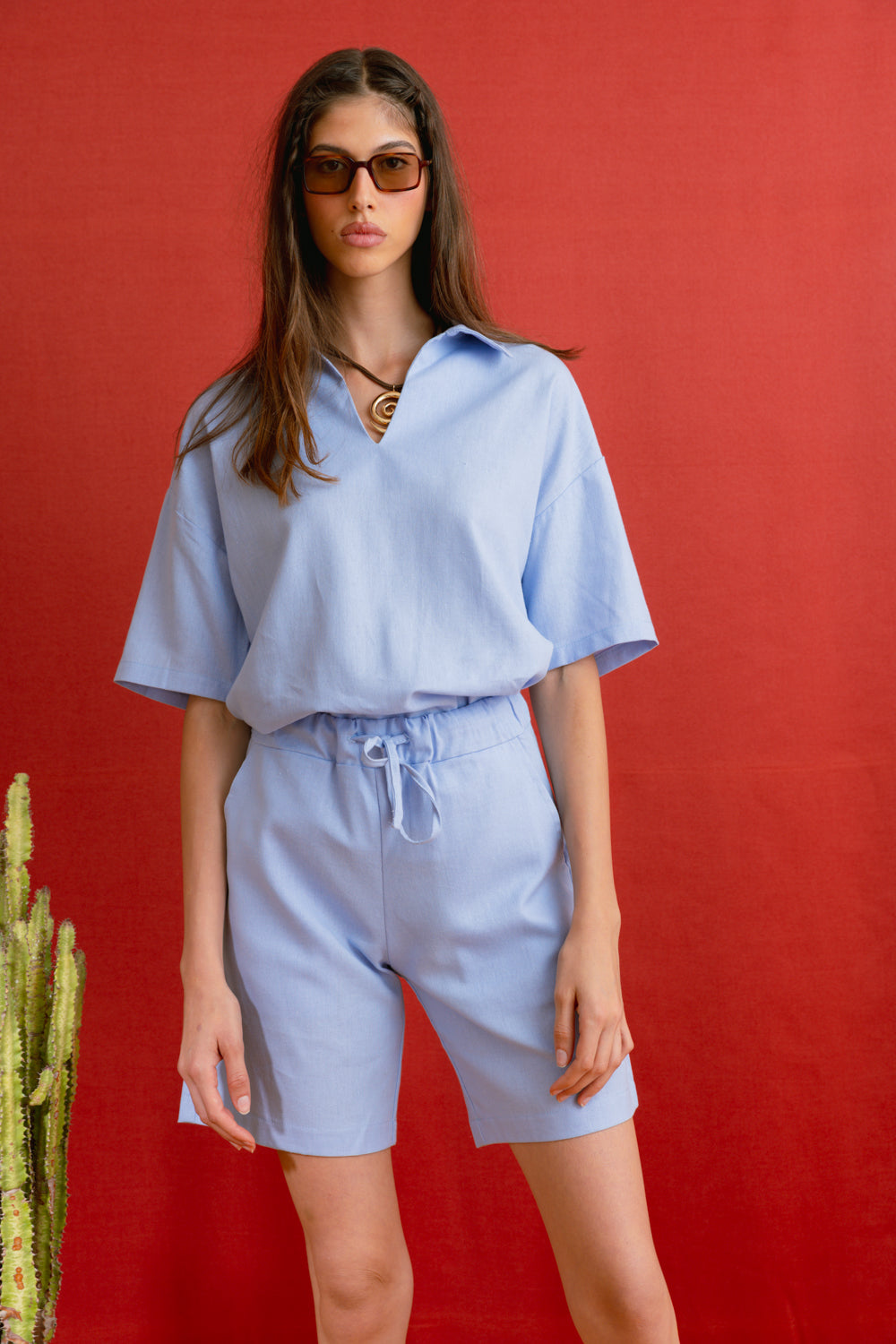 SUNS SHIRT-LIGHT BLUE