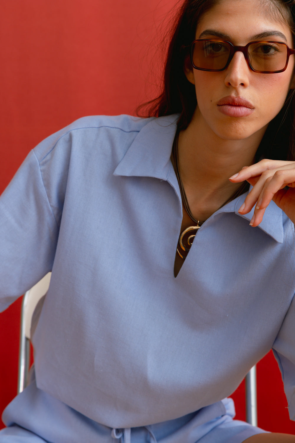SUNS SHIRT-LIGHT BLUE
