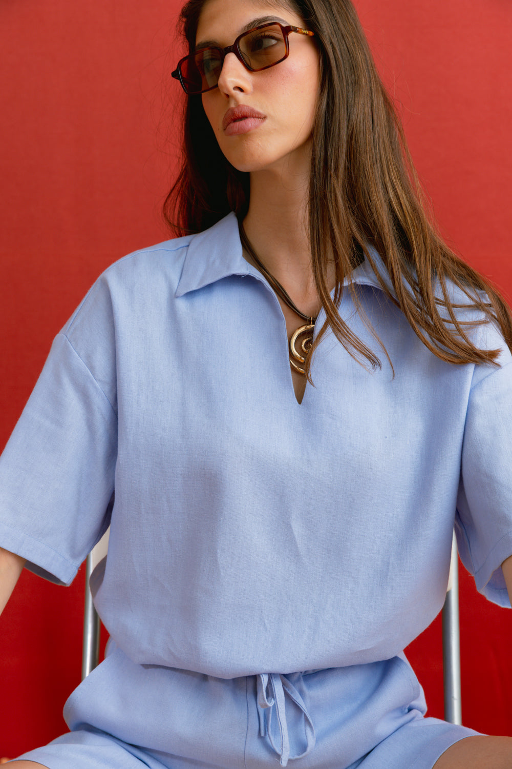 SUNS SHIRT-LIGHT BLUE