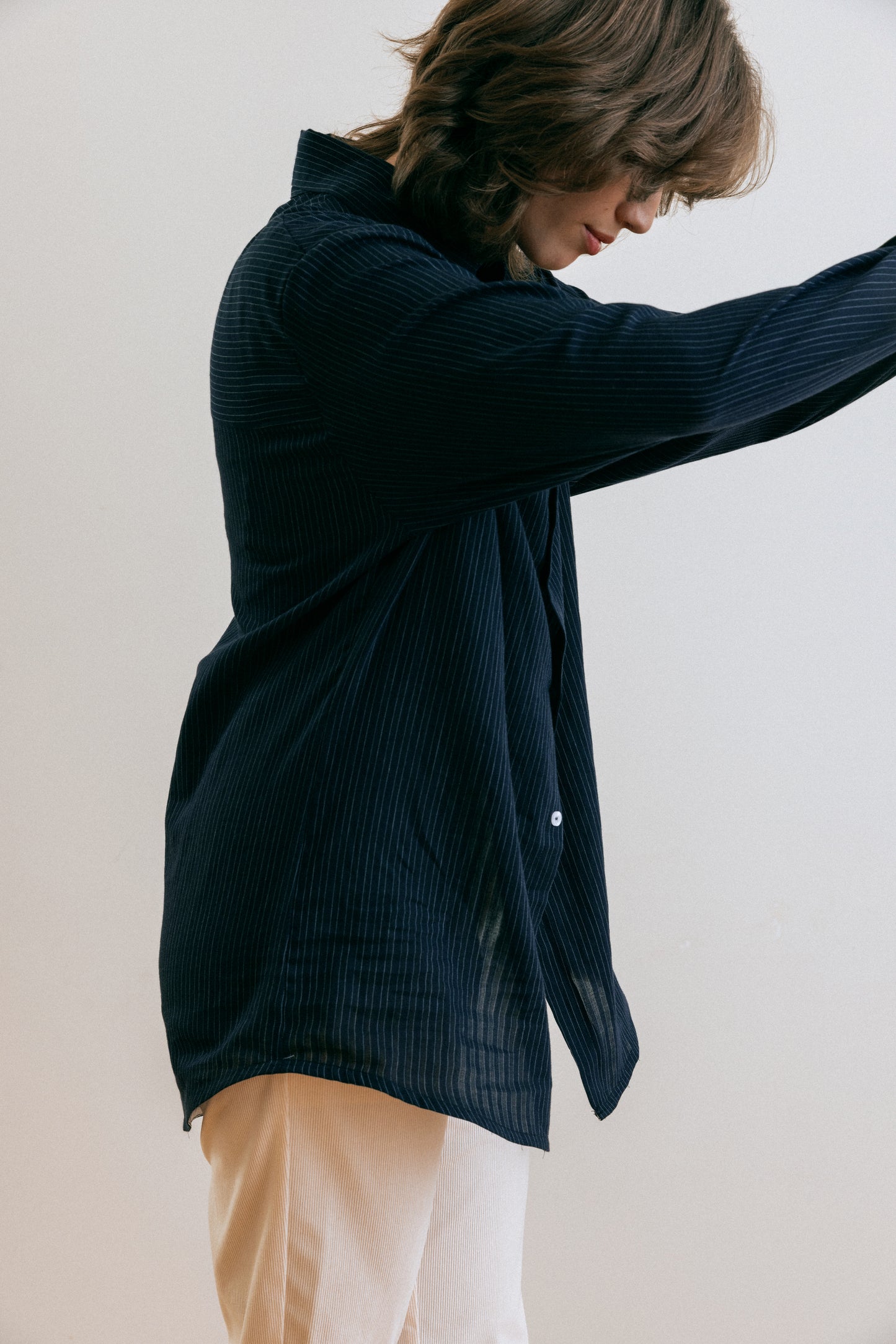 Striped buttoned shirt