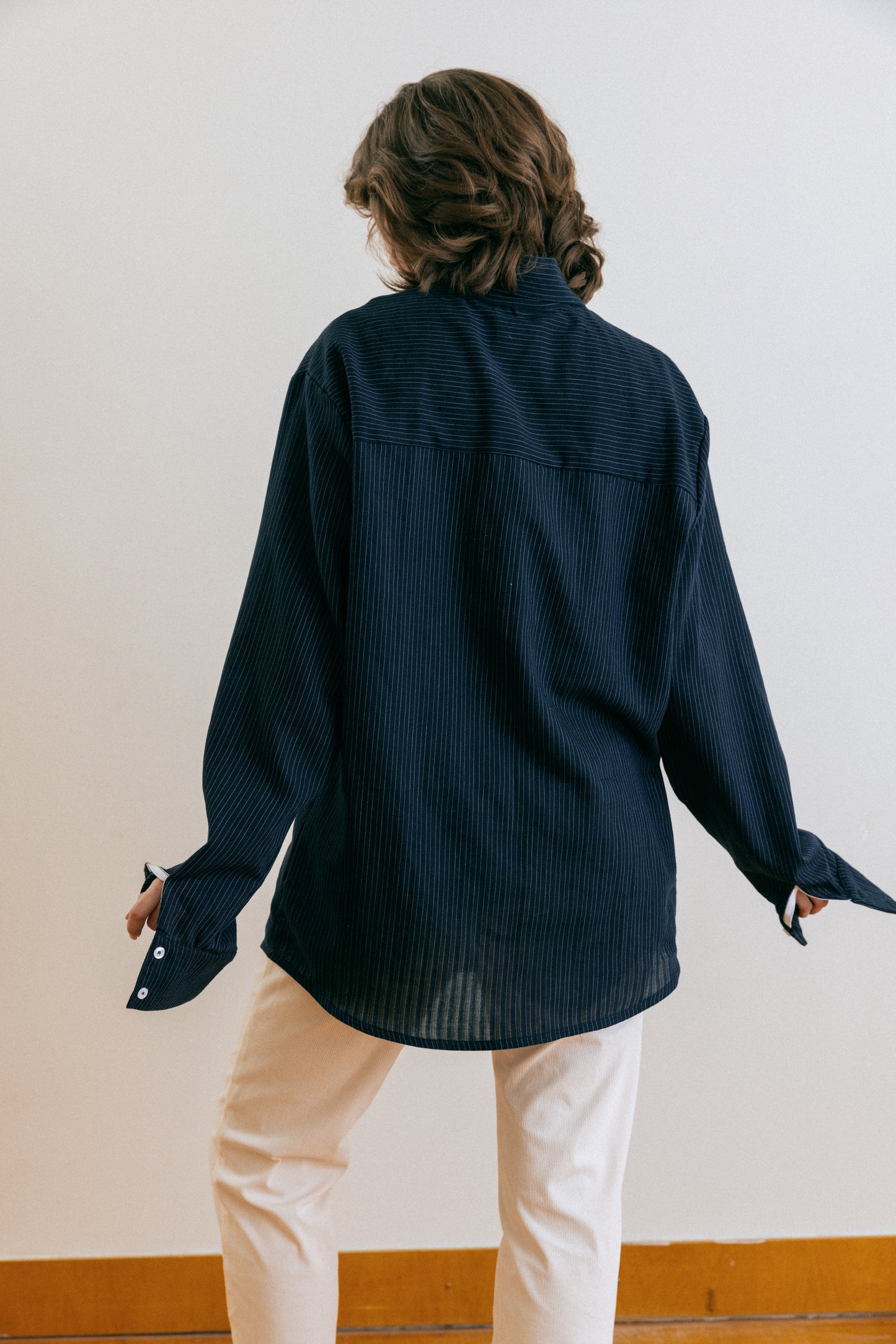 Striped buttoned shirt