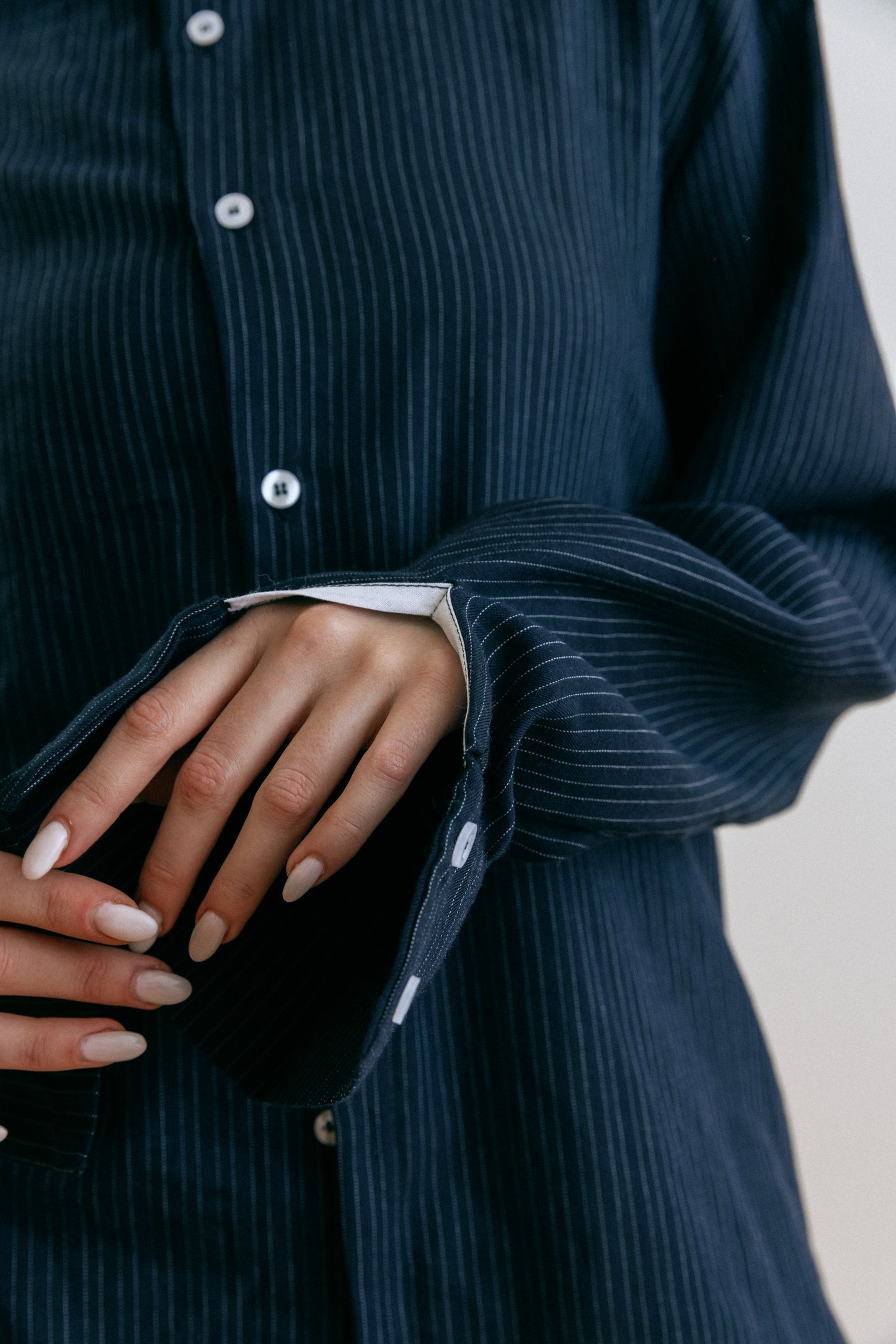 Striped buttoned shirt