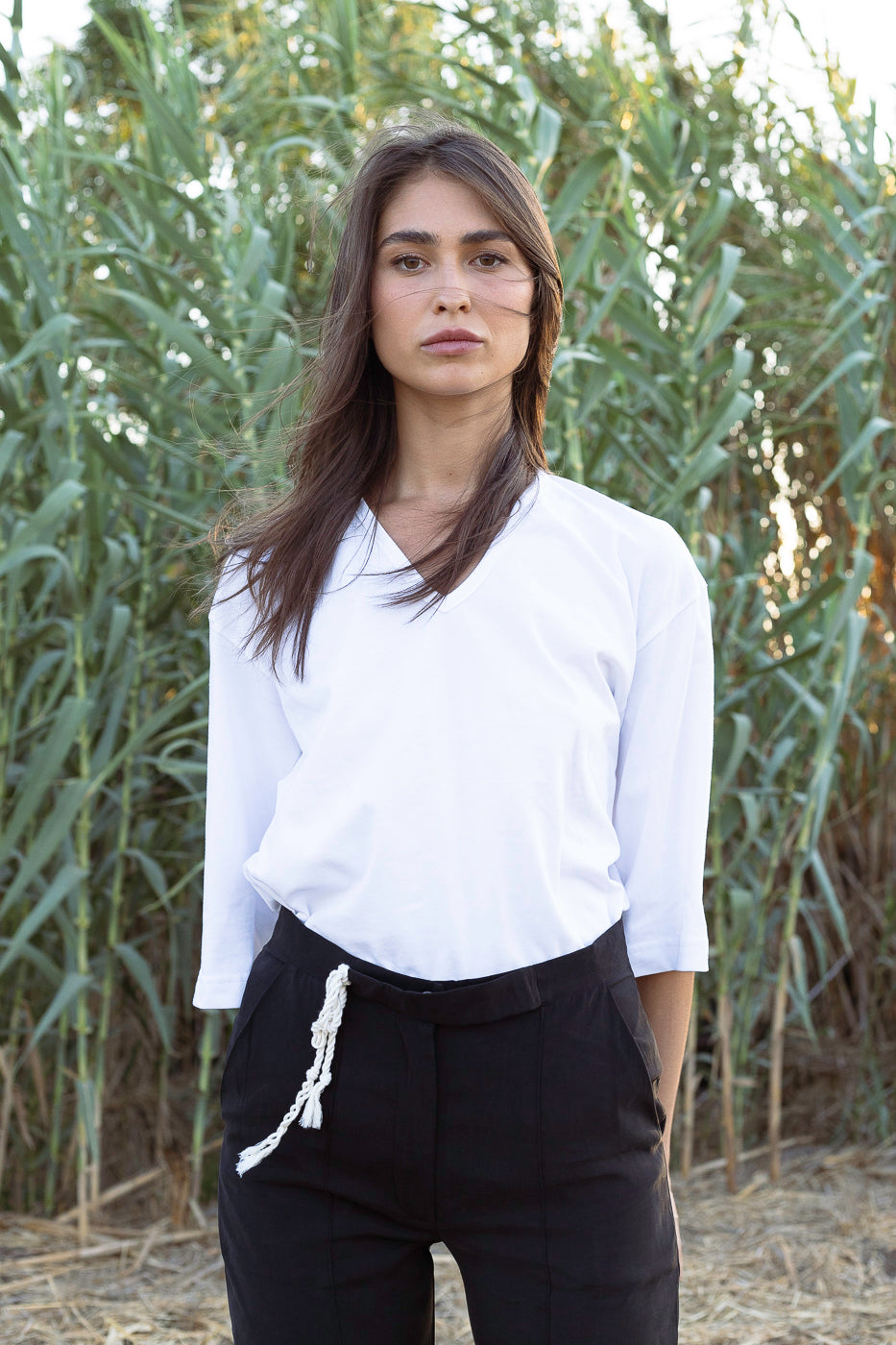 White V Tshirt