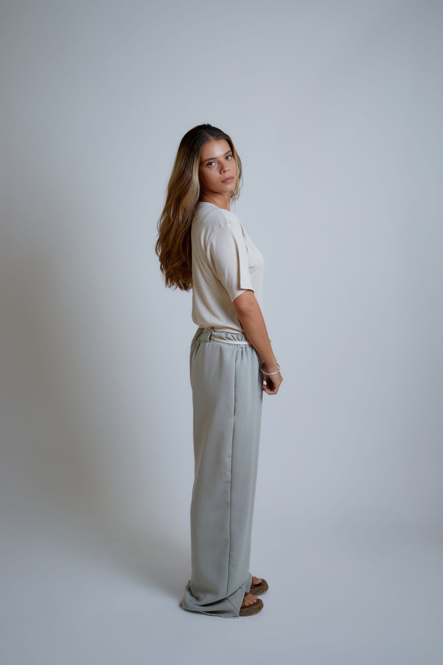 Linen rope pants