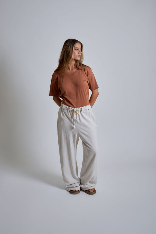 Linen rope pants