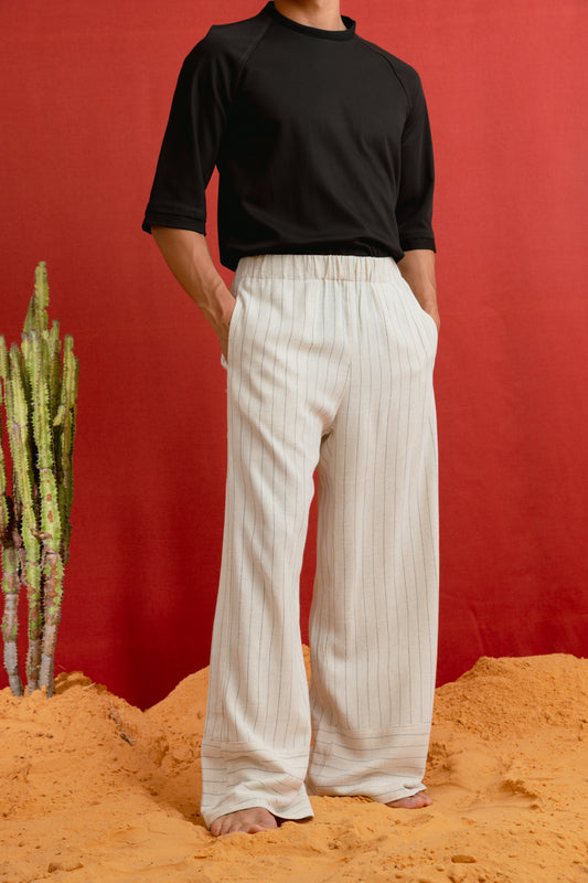 RAY PANTS- CREAM